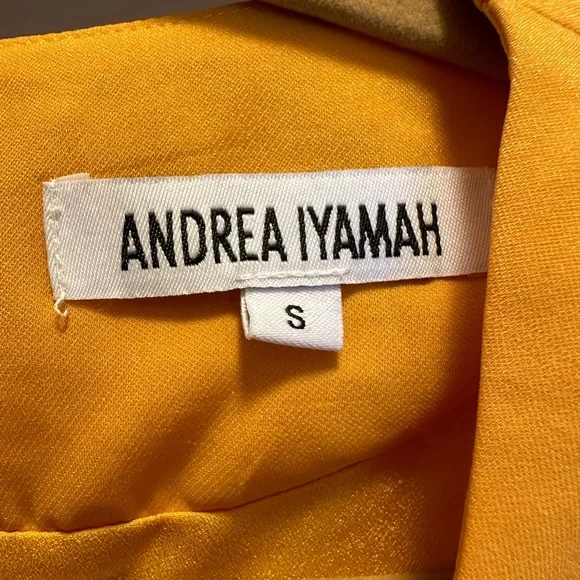 Andrea Iyamah Zuna dress in marigold size small - Picture 5 of 6